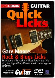 LICK LIBRARY GARY MOORE Style Guitar Quick Licks   Rock & Blues Killer