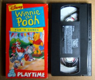  Winnie The Pooh Fun 'N Games Disney VHS