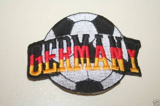 Germany Soccer Ball Football Iron on Badge Patch Crest