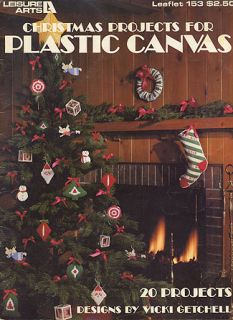 Plastic Canvas Booklet Christmas Projects Ornaments Stockings Trees