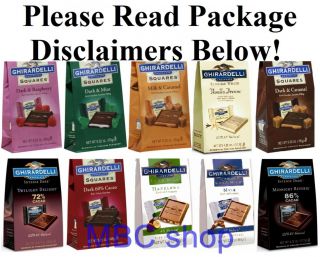 Ghirardelli Chocolate Squares Singles Gift Bag All Natural Variety