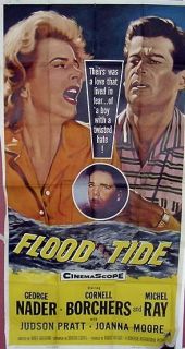 Flood Tide 41x81 Poster George Nader Cornell Borchers