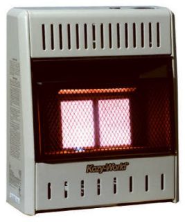  Plaque Infrared 10 000 BTU Natural Gas Wall Heater w Thermostat