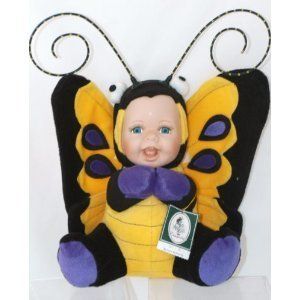 Geppeddo Cuddle Kids Barbara Butterfly Porcelain Stuffed Doll