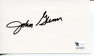 John Glenn Mercury NASA Mercury Astronaut US Senator RARE Signed