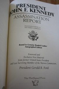 Gerald R Ford HANDSIGNED JFK Assassination Report