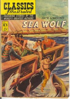 Classics Illustrated #85   Sea Wolf, Original ~ Gilberton, dated