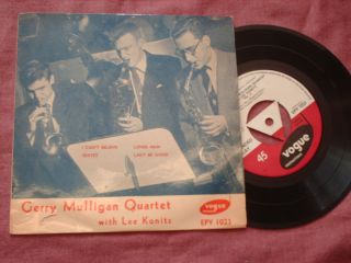 Gerry Mulligan Quartet with Lee Konitz Vol 3 Vogue 7EP Cheap