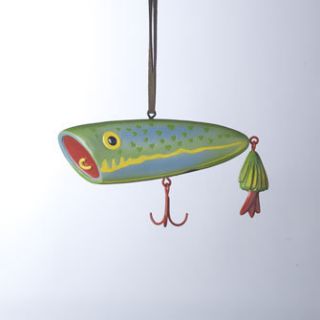 Gaither Fishing Lure Christmas Tree Ornament Fish Cabin Lodge Style