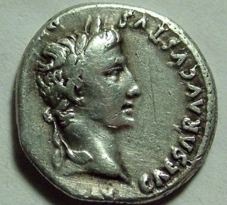  RARE Original Ancient Roman Silver Coin Gaius and Ludius Caesar
