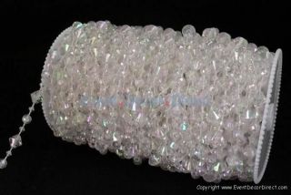 99ft Roll Small Gemstone Crystal Bead Strand   Weddings Decorations