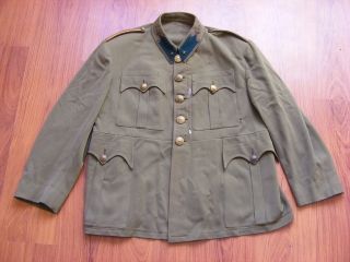 Original WW2 Hungarian Gendarme Officer kamgarn worsted Tunic Uniform