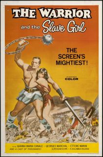 The Warrior and The Slave Girl One Sheet Movie Poster