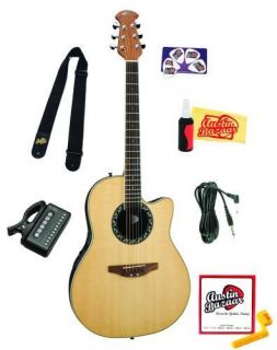  Applause Series AE128 4 Acoustic Electric Guitar Deluxe Pack   Natural
