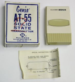 Genie Alliance Garage Door Remote Opener   Model AT 55