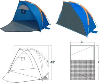 Gigatent Sand Castle Beach Cabana Shelter Canopy Shade Tent