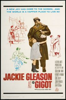 Gigot 1962 Original Movie Poster 1 Sheet Jackie Gleason
