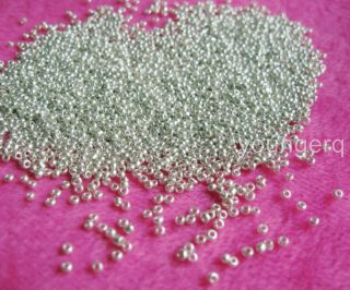 Wholesale 2000 Pcs Silver Color Glass Spacer Beads 2mm