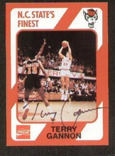 Terry Gannon Signed N C State Collegiate Collection