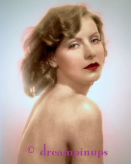 Greta Garbo 1929 Glamour Color Portrait Eternal Beauty