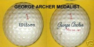 Vintage Signature Golf Ball George Archer Medalist