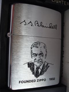 George G Blaisdell Founded Zippo 1932 Windproof Lighter Vintage 1995
