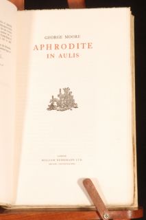 details a signed limited edition of george moore s aphrodite in aulis
