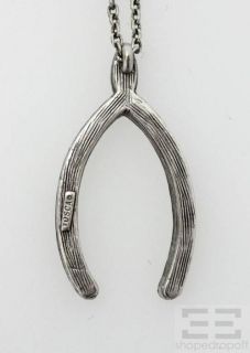 Gerard Yosca Jeweled Silver Wishbone Necklace