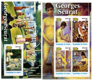  Georges Seurat. The sheets are Post Office fresh, mint never hinged