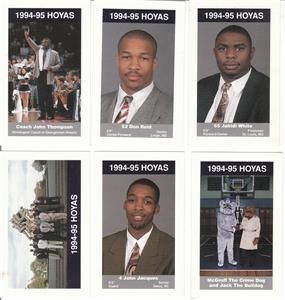 1994 95 Georgetown Hoyas Basketball Police Set Allen Iverson RARE