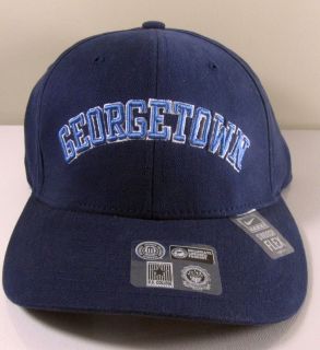 New Nike Georgetown Hoyas Retro Swoosh Flex Fitted Hat Cap Navy Blue