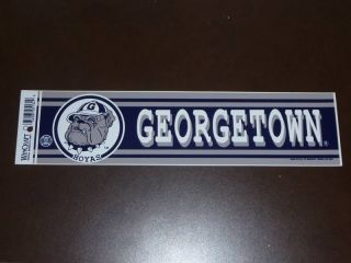 Georgetown Hoyas College Bumper Sticker Very Colorful