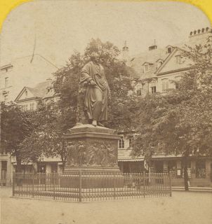 Germany SV Frankfurt Goethe Statue Hippolyte Jouvin 1880s