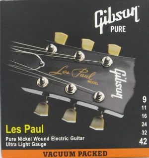 Gibson Les Paul Nickel 09 042 Guitar Strings 3 Sets