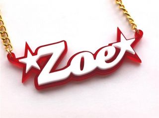 Personalised Gold Star Unique Name Necklace Gift Idea