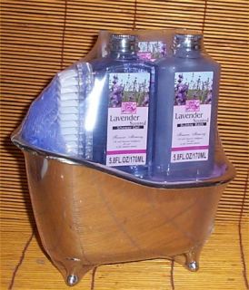 Spa Claw Leg Tub Gift Basket Lavender Holiday Gift Bath