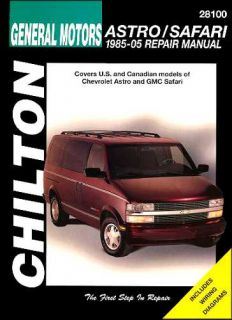 Chevy Astro GMC Safari Mini Van Repair Shop Service Manual 1985 2005