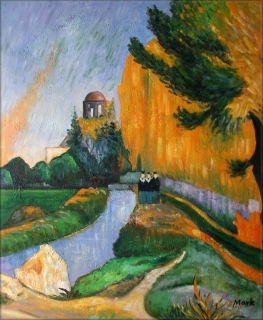  Painted Oil Painting Repro Paul Gauguin Les Alyscamps. Arles 20x24in
