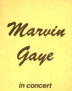 marvin gaye 1977 u k concert tour program book