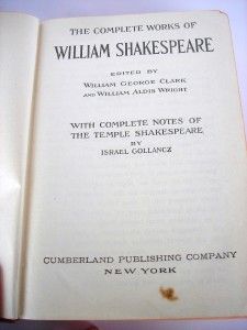 The Complete Works of William Shakespeare Gollancz 1911