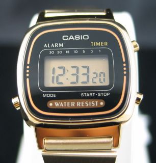 Casio Classic Style Ladies Gold Watch LA670WGA LA670