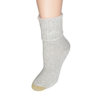 Gold Toe Womens Turn Cuff Cotton Anklet Socks