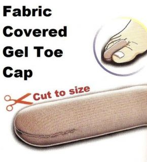Fabric Lined Gel Toe Cap Protect Ingrowing Toe Nail Etc