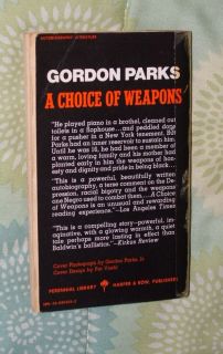 Gordon Parks Choice of Weapons Signed 1st Paperback