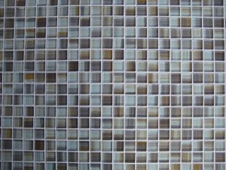 Beige Brown Taupe Square Glass Mosaic Tile Kitchen Bathroom Backsplash