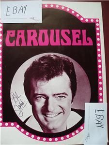 Robert Goulet Signed Carousel Large Souvenir Program