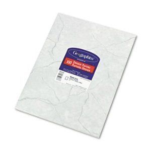 GeoGraphics Design Paper 24 lbs Marble 8 1 2 x 11 Gray 100 Pack
