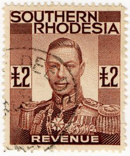 Southern Rhodesia Revenue Duty Stamp £2