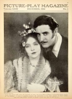 1925 Print Picture Play Lillian Gish John Gilbert Portrait Couple Star