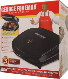 George Foreman GR10B Indoor Grill Unopened Package
